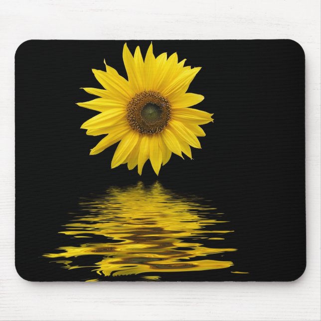 Floating sunflower mouse pad (Front)