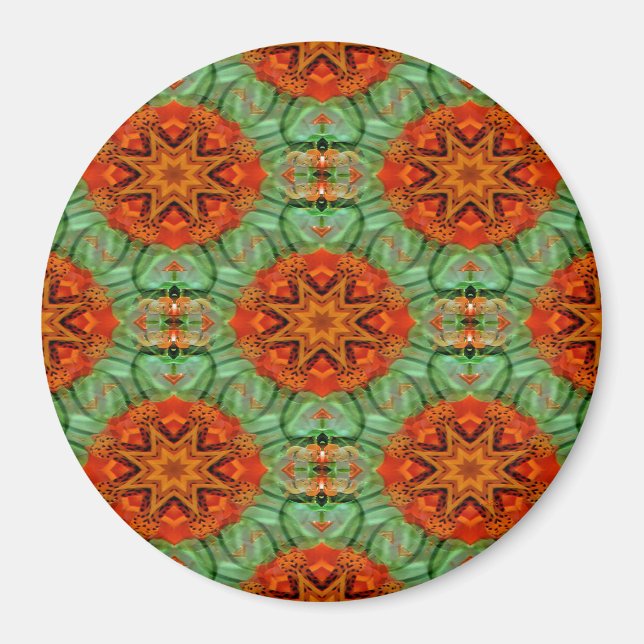 Floating Tiger Lilies.... Magnet (Front)