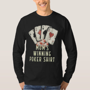 Floating Whales Pool Chips  Poker Humor Card Game T-Shirt