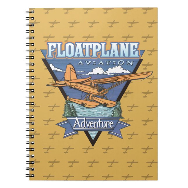 Floatplane Aviation Adventure Spiral Notebook (Front)