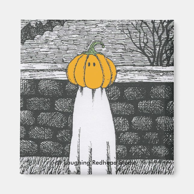 Floaty Ghost Magnet (Front)