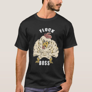 Flock Boss flock Boss Huhn Love Roosters T-Shirt
