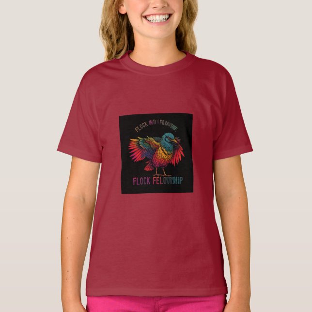 Flock into Fellowship T-Shirt (Front)