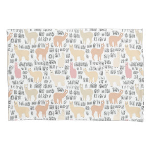 Flock Of Alpacas Pattern Pillowcase