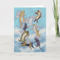Flock of Angel Cats by Rachel Armington