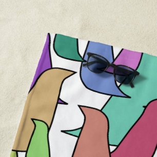 Flock of Birds  Beach Towel