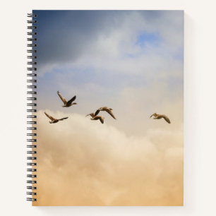 Flock of Birds in Flight Notebook