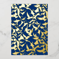 Flock of Birds in Navy Blue