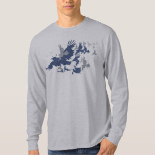 Flock Of Birds Silhouette Tshirt