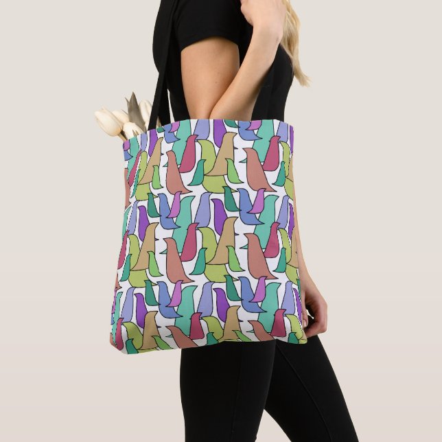 Flock of Birds  Tote Bag (Close Up)