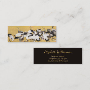 Flock of Cranes (right side) by Ishida Yutei Mini Business Card