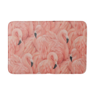 Flock of flamingos Memory foam bathmat