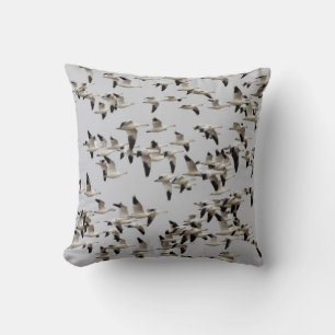 Flock of Geese in Flight Cushion