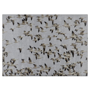 Flock of Geese in Flight Cutting Board