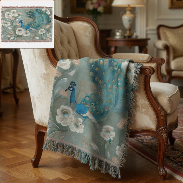 Flock of Gold Throw Blanket (Flock of Gold Throw Blanket
)