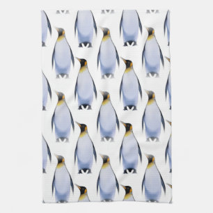Flock of Penguins Tea Towel