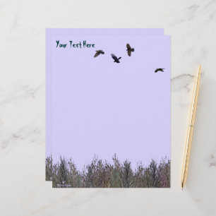 Flock of Ravens Custom Letterhead