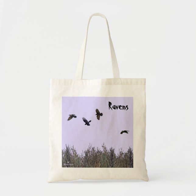 Flock of Ravens Tote Bag (Front)