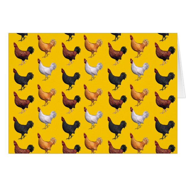 Flock Of Roosters (Front Horizontal)