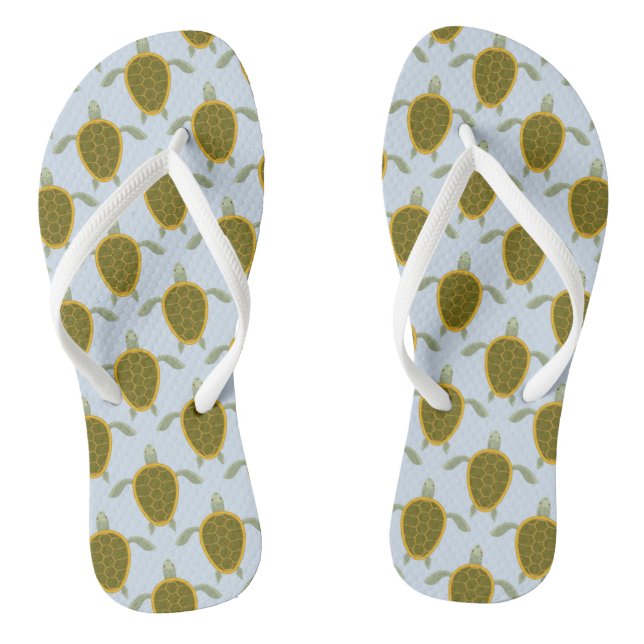 Flock Of Sea Turtles Pattern Jandals (Footbed)