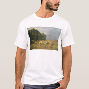 Flock of Sheep in a Landscape T-Shirt