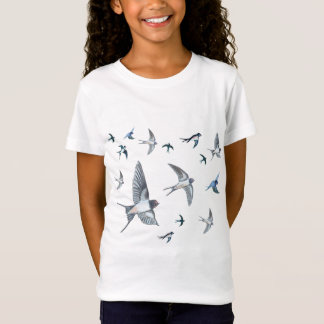  Flock of swallow birds flying T-Shirt