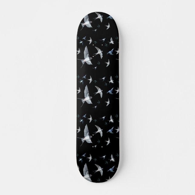 Flock of Swallows in Flight   Skateboard (Front)