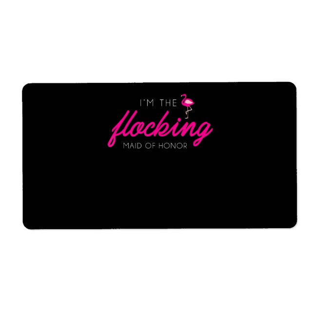 Flocking Maid Of Honour Flamingo Bachelorette Part (Front)