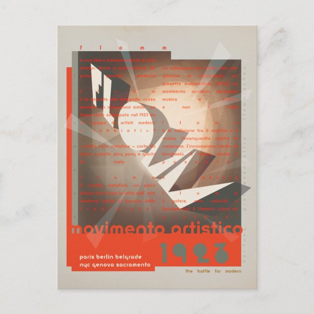 FLomm movimento artistico Postcard (Front)