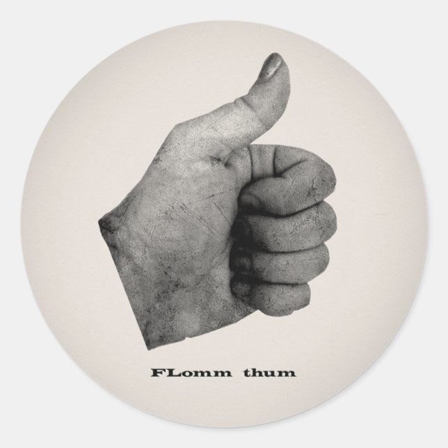 FLomm thum Classic Round Sticker (Front)