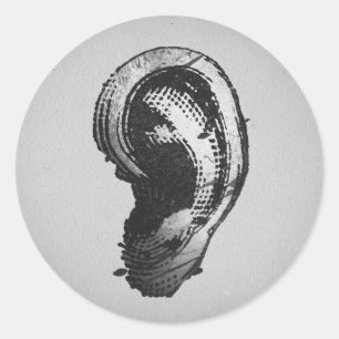 FLomm Villains: hEAR! Classic Round Sticker