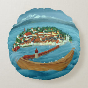 Flood 1999 round cushion