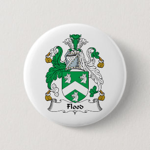 Flood Family Crest 6 Cm Round Badge