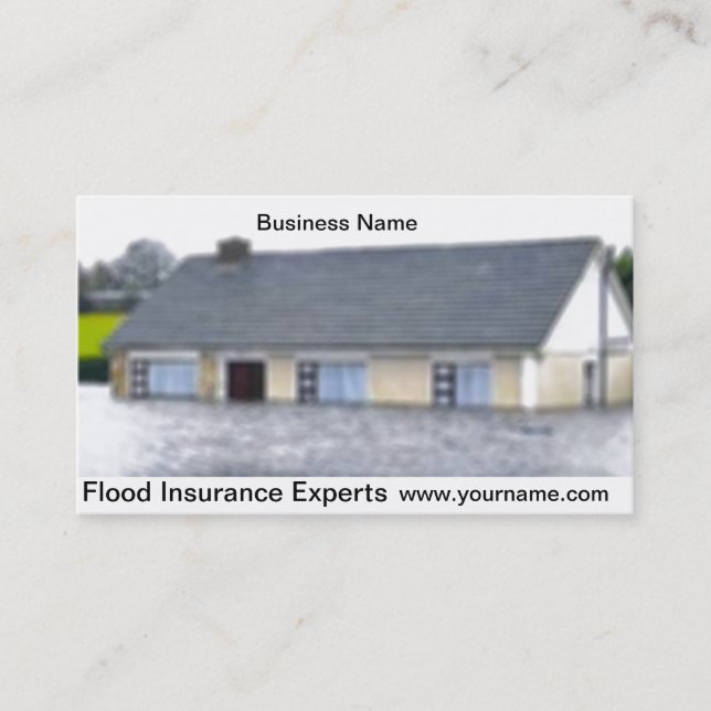 Flood Insurance Business card (Front)