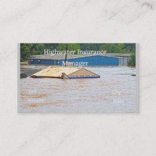 Flood Insurance Business Card
