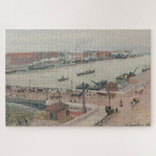Flood of the Seine, Pont Boieldieu, Rouen Jigsaw Puzzle