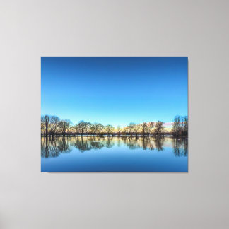 Flood on Godmanchester Rec. Canvas Print