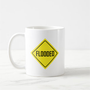 Flooded Warning Sign Classic Mug