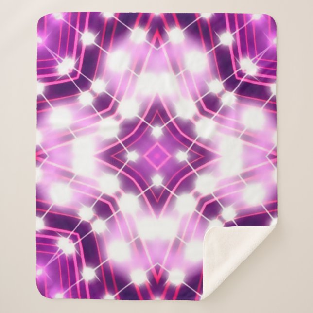 Floodlights background sherpa blanket (Front)