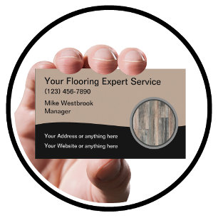 Floor Cleaning Service Installation Business Card