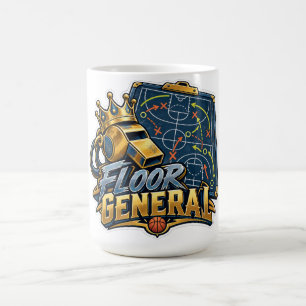 Floor General Basketball Coach Coffee Mug