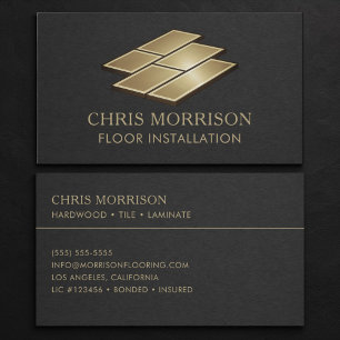 Floor Installation Professional Business Card