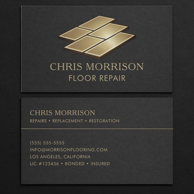 Floor Repair Professional Business Card (Creator Uploaded)