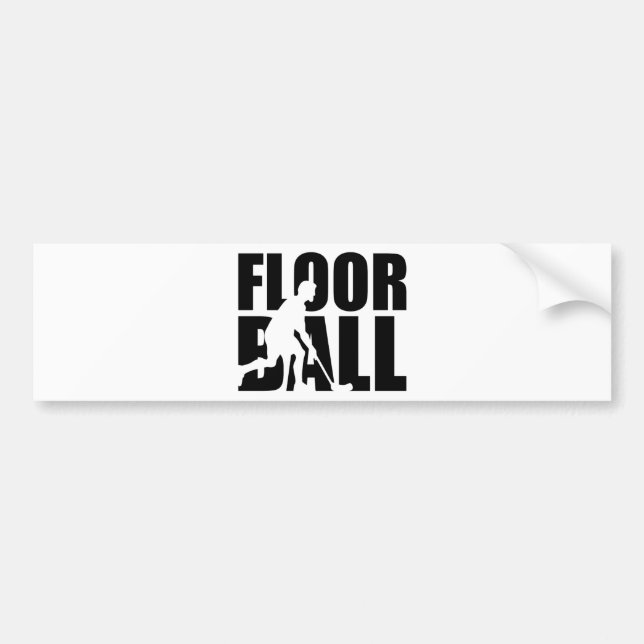 Floorball Bumper Sticker (Front)