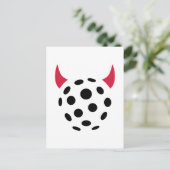 Floorball devil postcard (Standing Front)