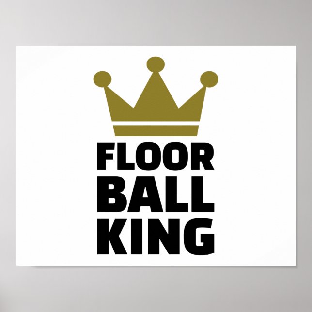 Floorball king champion poster (Front)