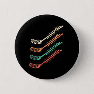 Floorbyll Indoor Hockey Team Sports Stick Flex Des 6 Cm Round Badge