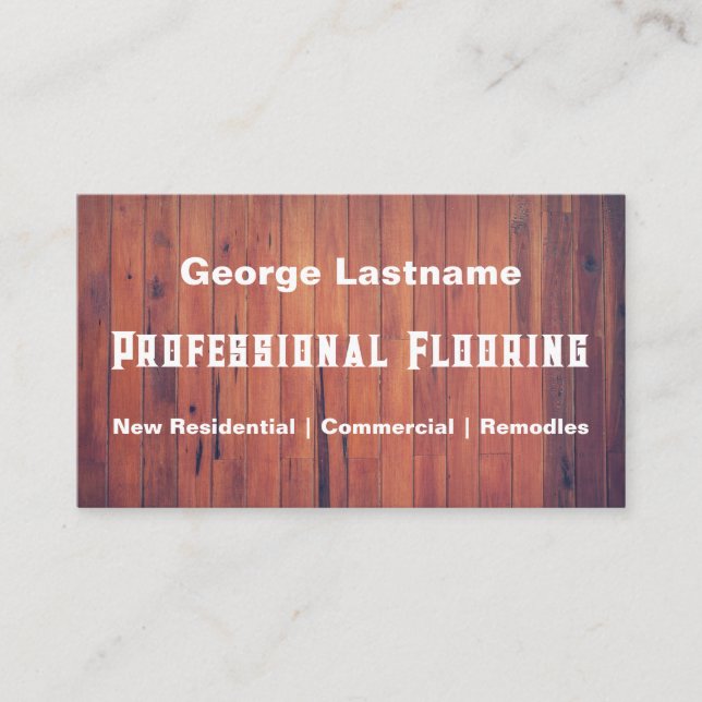 Flooring Business Business Card (Front)