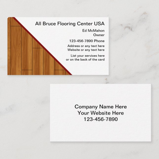 Flooring Business Cards (Front/Back)