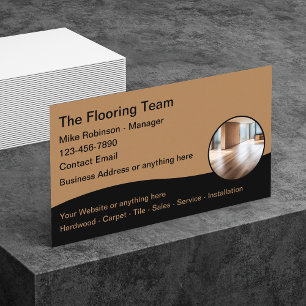 Flooring  Cleaning Sales Service  Business Card